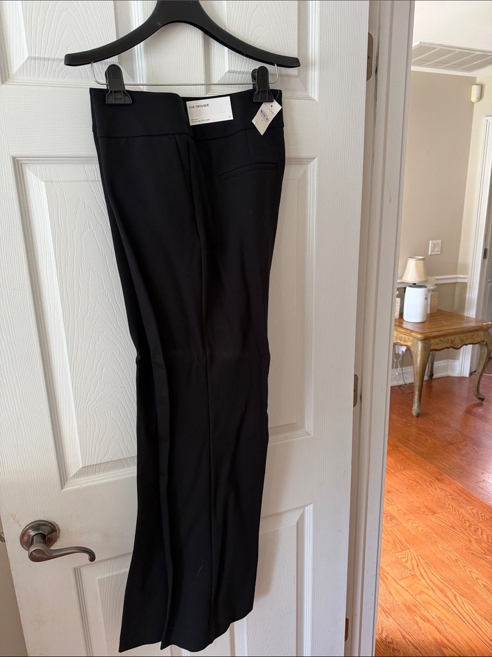 NWT Ann Taylor Black Straight-Leg Trousers